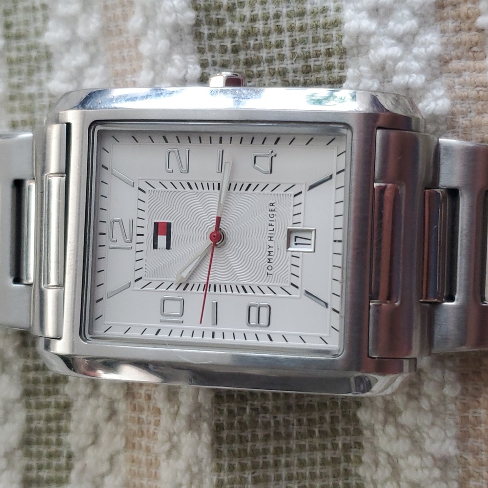 Tommy Hilfiger square face time/date watch